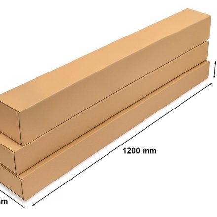 Kartónová cenzurovaná pozdĺžna módna skriňa 105x105x1200 mm 100 ks