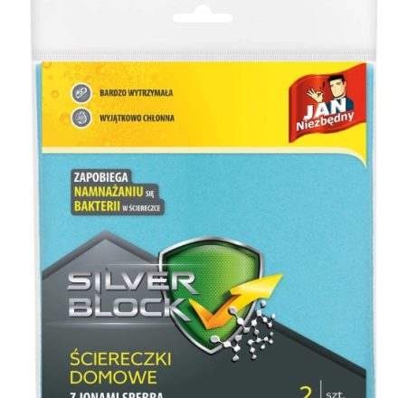 Utierky pre domácnosť s mikrovláknom Jan Nevyhnutný strieborný blok 2 ks
