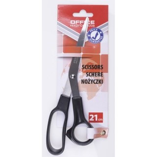 Kancelárske nožnice Kancelárske výrobky 21 cm čierna na papier a lepenku