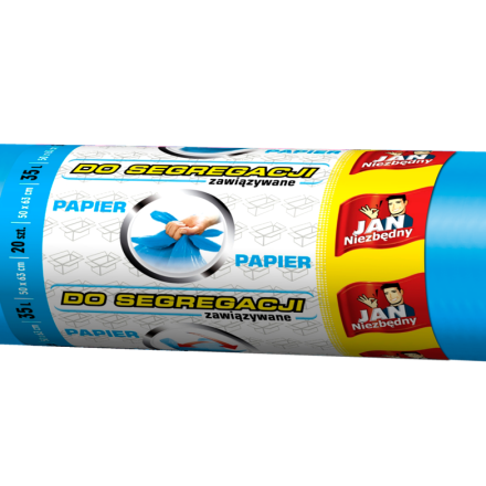 John Essential Paper Separation Bags 35 l 20 Modré ks