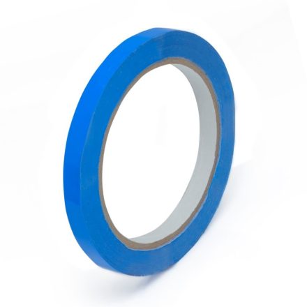 Lepiaca páska PVC pre tašky 9mm/60m modrá potichu odvinutá