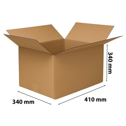 Škatuľka na klapky na prepravu 410x340x340 mm InPost size C brown