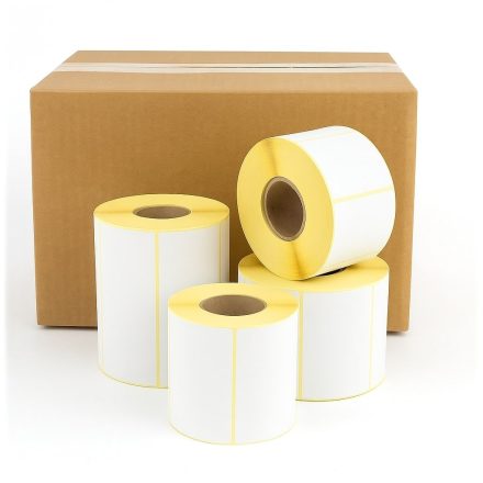 Samolepiace tepelné štítky 80x80 mm - 36 000 ks (72 Zvitky)