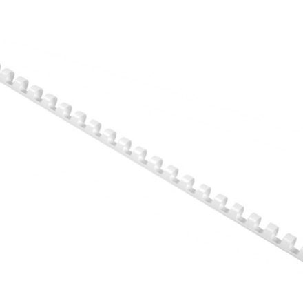 Plastové viazanie chrbta A4 14 mm biele, 100 ks. 125 karty