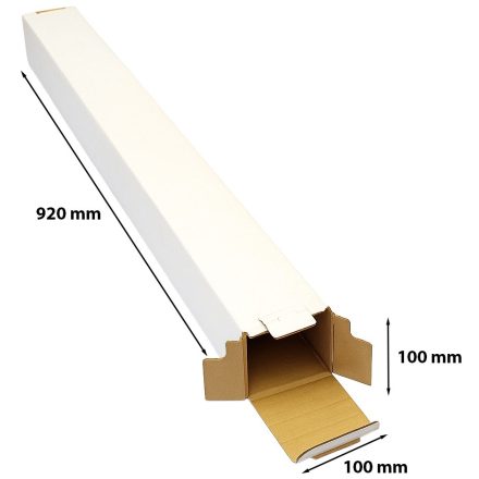 Biela schránka na objednávku 100x100x920 mm 3- Lovec