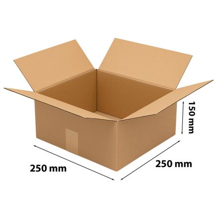 Škatuľka na klapky na prepravu 250x250x150 mm hnedá 3- Lovec