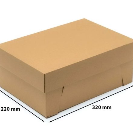 Papierová škatuľa na topánky 320x220x130 mm hnedá