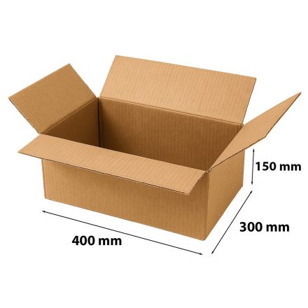 Papierová lepenka 400x300x150 mm škatuľka 3- Bronzová vrstva