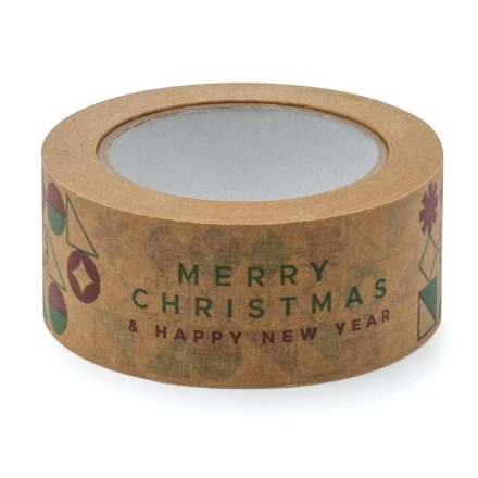 Veselé Vianoce a šťastný Nový rok papier páska 48mm/50m