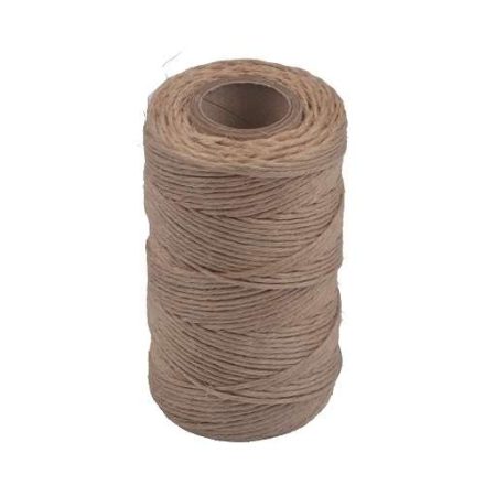 Surové ľanové nite, bronz 2 mm 100 m 100 g