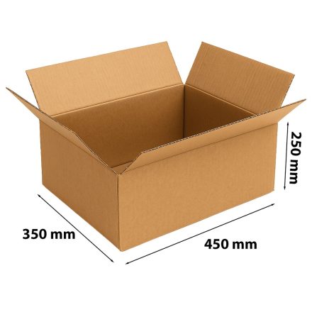 Klapka pohľadnice A3 box hnedá 450x350x250 mm Podnikanie L