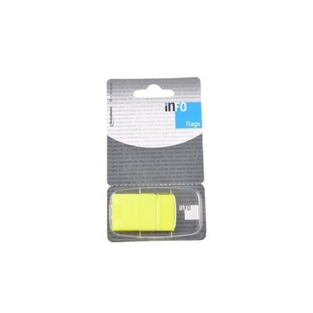 Žlté samolepiace indexovacie štítky 25x43mm 50ks so podávačom