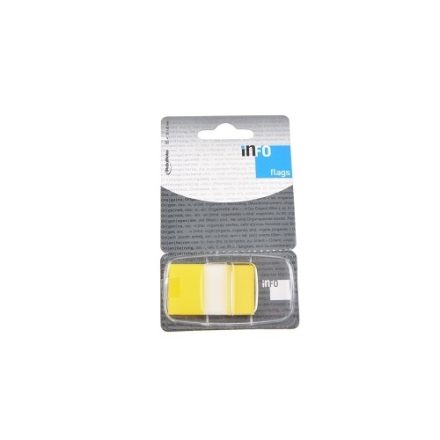 Priehľadné žlté indexovacie karty 25x43mm 50 ks so podávačom