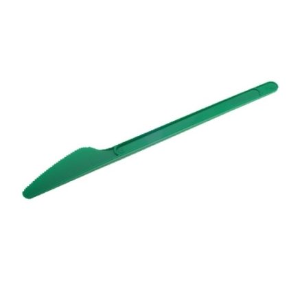 jednorazové plastové zelené nože pre párty 16,5 cm 2,20 g 20 ks