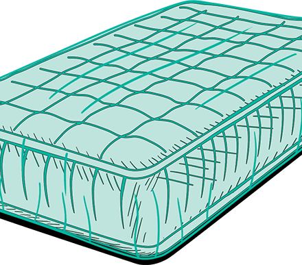 Ochranný kryt pre matrac z polyetylénových fólií 129,5 x 248,9 cm
