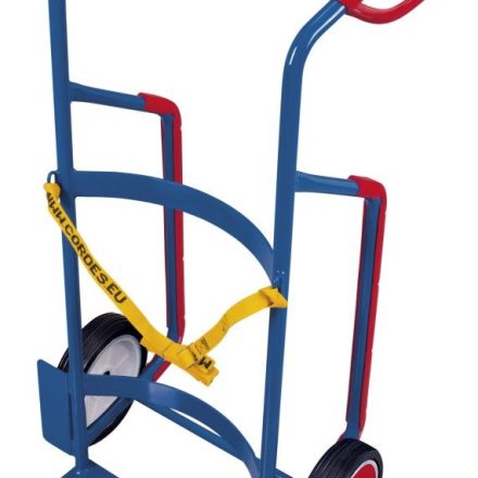 Oceľový prepravný vozík pre plastové sudy 200 l 250 kg FK-1109
