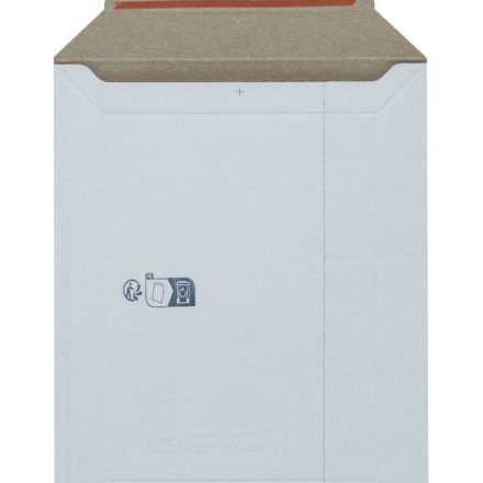 Kartónové obálky B4 250x353 mm biele 50 ks 500 g/m2 určené na odoslanie