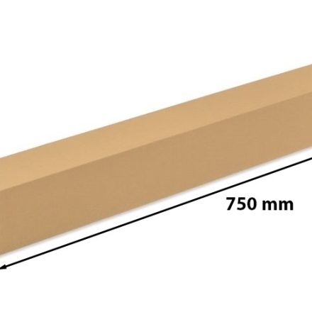 Kartónová hraničná škatuľa 750x60x60 mm B1 hnedá lepenka