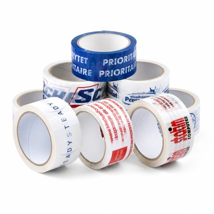 Obalová páska potlačená logom rozpúšťadla 2 farby 48 mm x 54 m 180ks