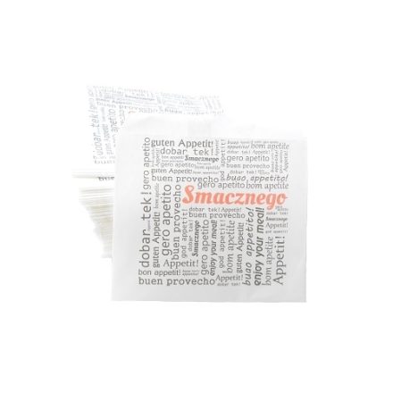 Papierové vrecko na hamburgery biele 175x170 mm 200 ks