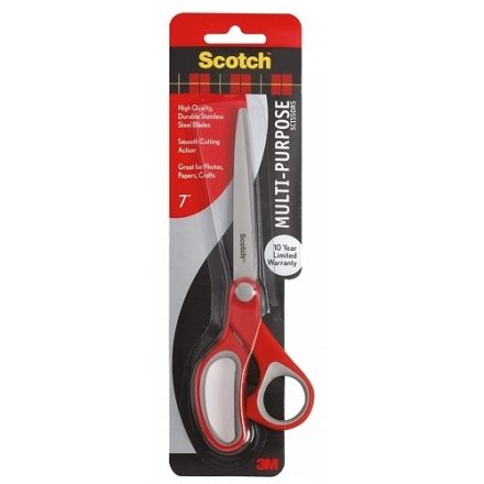 Nožnice na škótsku kanceláriu 18 cm pre červenosivý papier