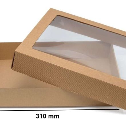 Cut-off box s oknom 310x235x70 mm viečko
