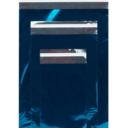 Metalizované vrecia s lepiacim pásom 160x230 mm modrá 100