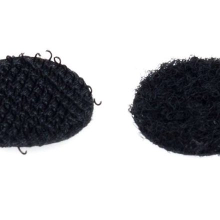 koleso okrúhlice 19mm Čierna 1050ks Hook + slučka