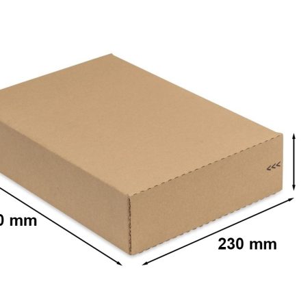 Papierová lepenka 230x75x330 mm - módny box s lepidlom