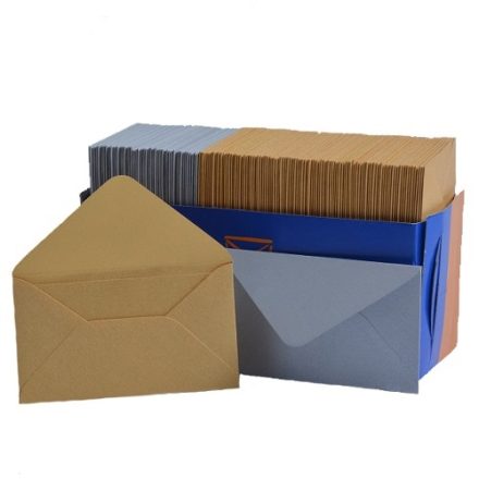Karty na vizitky 58x102 mm mix zlato-strieborná 120g 150 ks