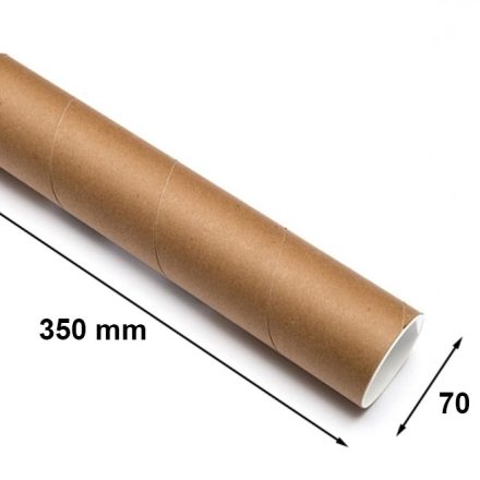Kartónová rúrka A3 70mm gr 2mm L350 hnedá na plagáty