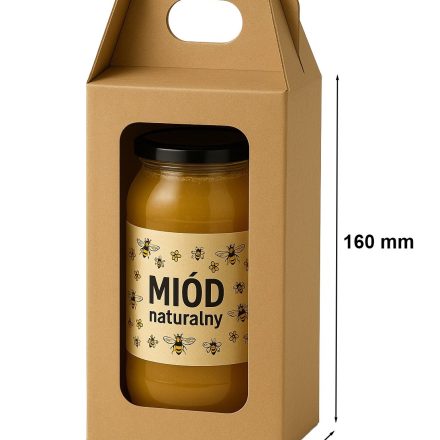 Kartónová škatuľa s oknom 95x95x160mm če 1 jar med F217