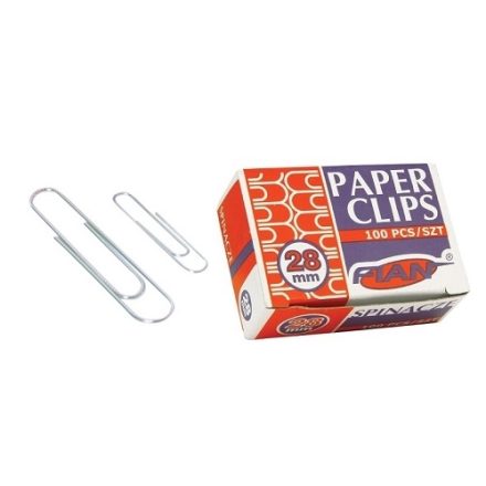 Kancelárske papierové spony 25 mm galvanizované okrúhle 10x100 ks