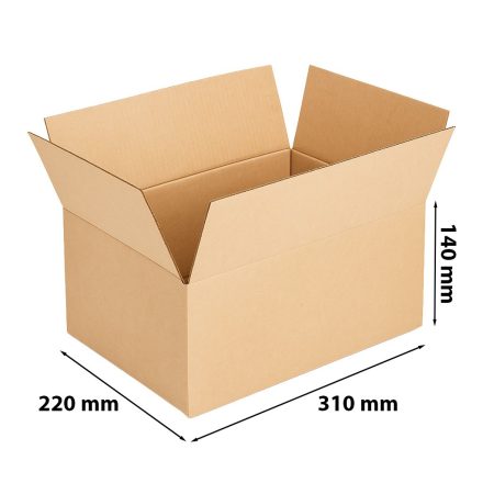 Kartónová škatuľa A4 310x220x140 mm 3- Bronzová vrstva