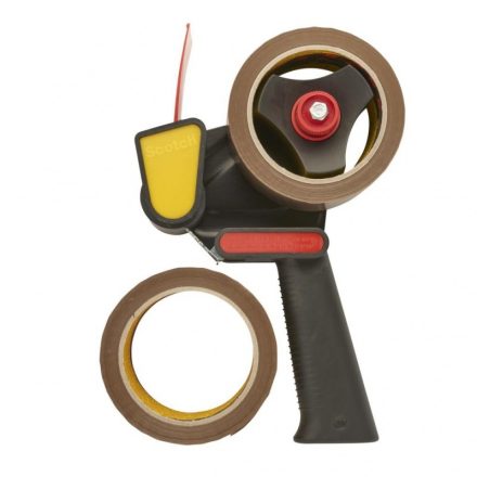 Dávkovač na balenie škótskej pásky s 2 s hnedými pásmi 50mm/66m