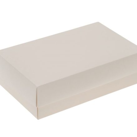 Okrasné Kartónová tabuľa Darčeková krabica Biela M 186x130x60