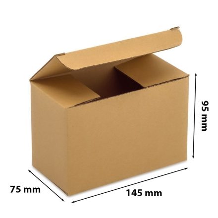 Kartón F211 Módny box 145x75x95 mm hnedá