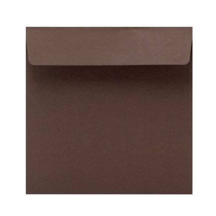 Námestie obálky K4 dekoratívne tmavohnedé 165x165 mm 50 ks